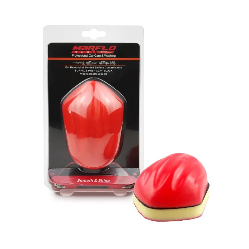 BT-6046 Car Washer Mud Magic Clay Bar Sponge Pad Block Paint Cleaning Eraser Wax Polish Tools Black Automotive Care Repair