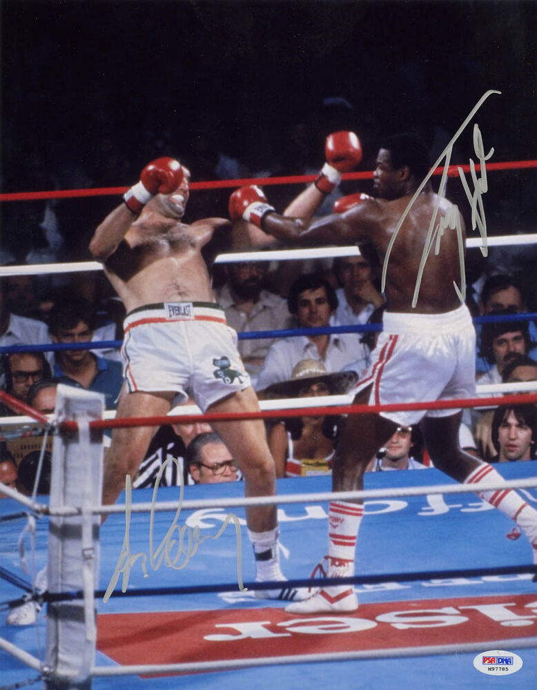 Larry Holmes & Gerry Cooney SIGNED 11x14 Photo Poster painting Boxing PSA/DNA AUTOGRAPHED