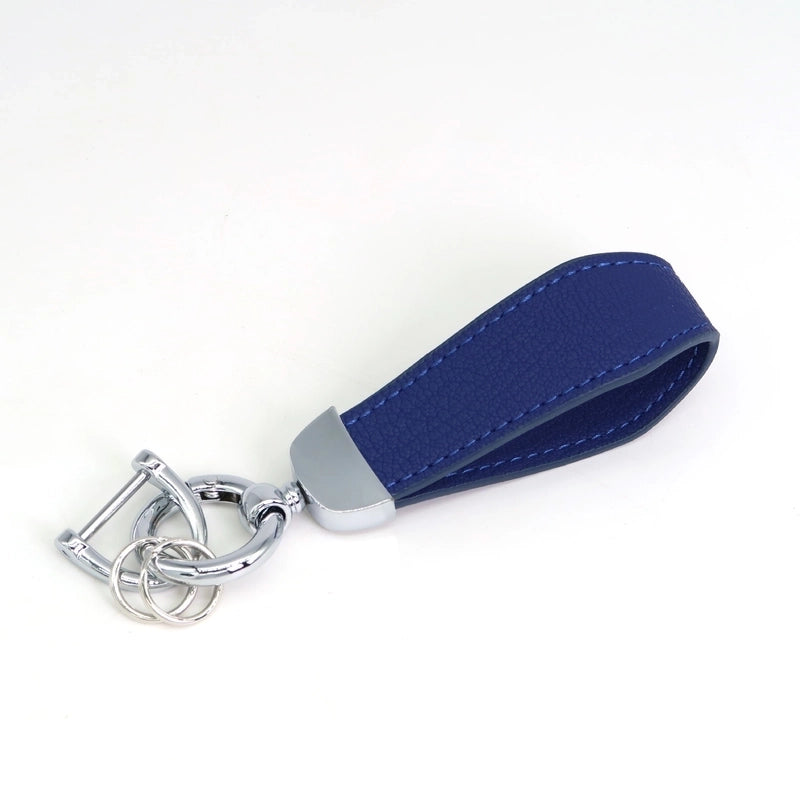 Minimalist Classic Style Solid Color Pu Leather Alloy Unisex Bag Pendant Keychain