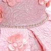 Kid Baby Girl Shiny Party Princess Retro Formal Flower 3D Elegant Dresses