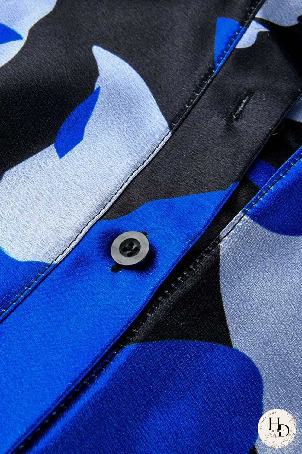 Red Fashion Print Basic Turndown Collar Long Sleeve Dresses