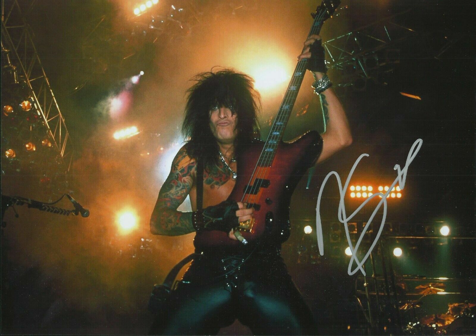 Nikki Sixx Autographed Signed 8x10 Photo Poster painting ( Motley Crue ) REPRINT