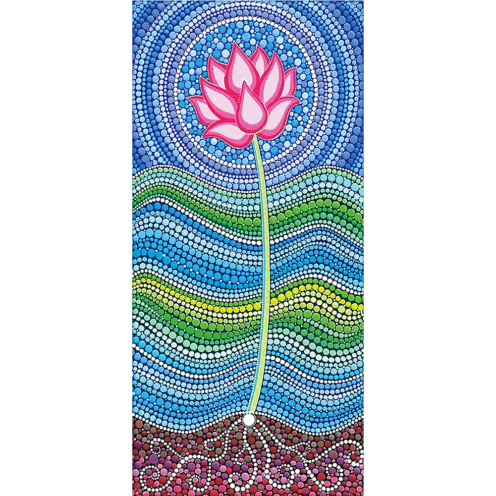 

Lotus - Crystal Special Shaped Diamond Painting - 40*80CM (Big Size), 501 Original