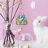 (US Only)PET Double Sided Special Shaped Easter Alphabet DIY Diamond Painting Keychain