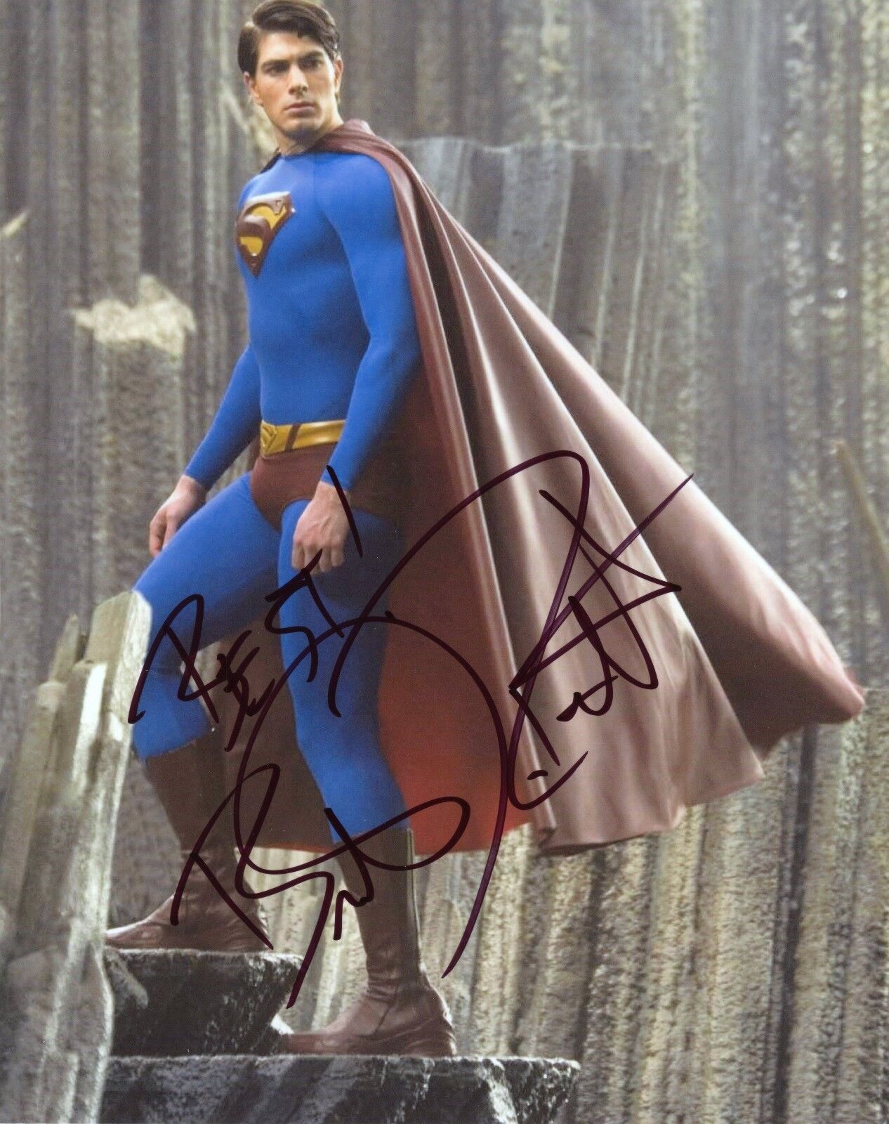 ~~ BRANDON ROUTH Authentic Hand-Signed SUPERMAN RETURNS