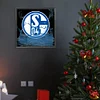 Wasser Fu&szlig;ball Schalke 04 - Rund Diamant Malerei - 40*40CM