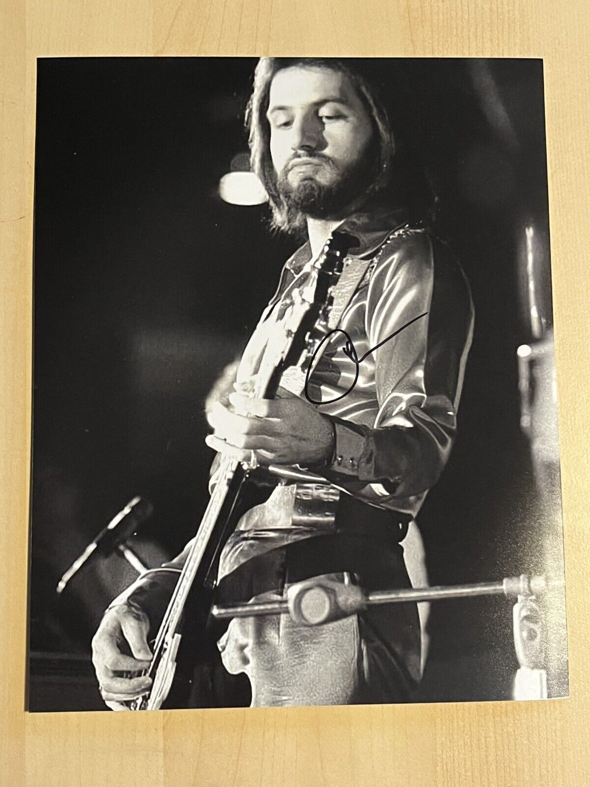 CHUCK PANOZZO HAND SIGNED 8x10 Photo Poster painting AUTOGRAPHED STYX ORIGINAL BASSIST RARE COA