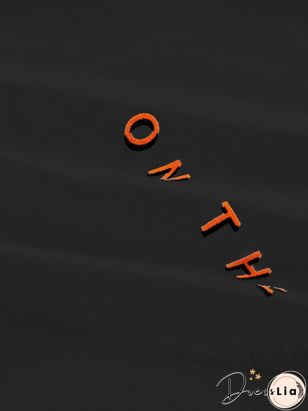 Letters Print O-neck Short Sleeve Casual Crop Top for Women