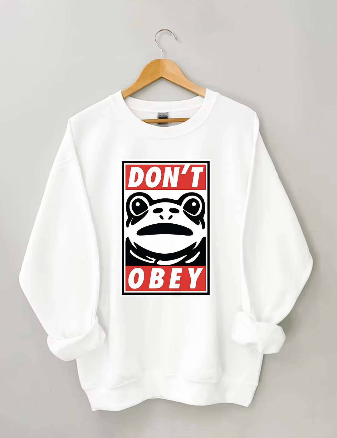 Portland Frog Demands That You Don't Obey Sweatshirt