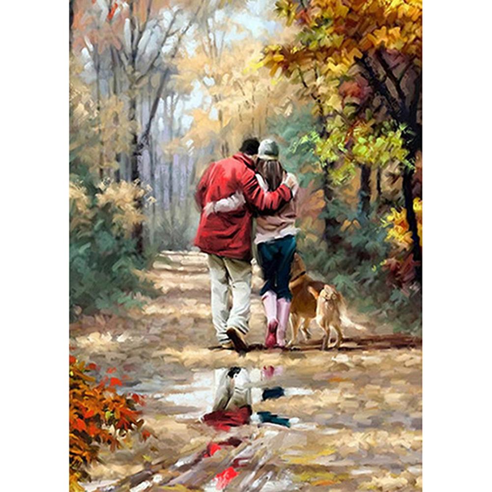 

30*40CM-Couple-Round Drill Diamond Painting, 501 Original