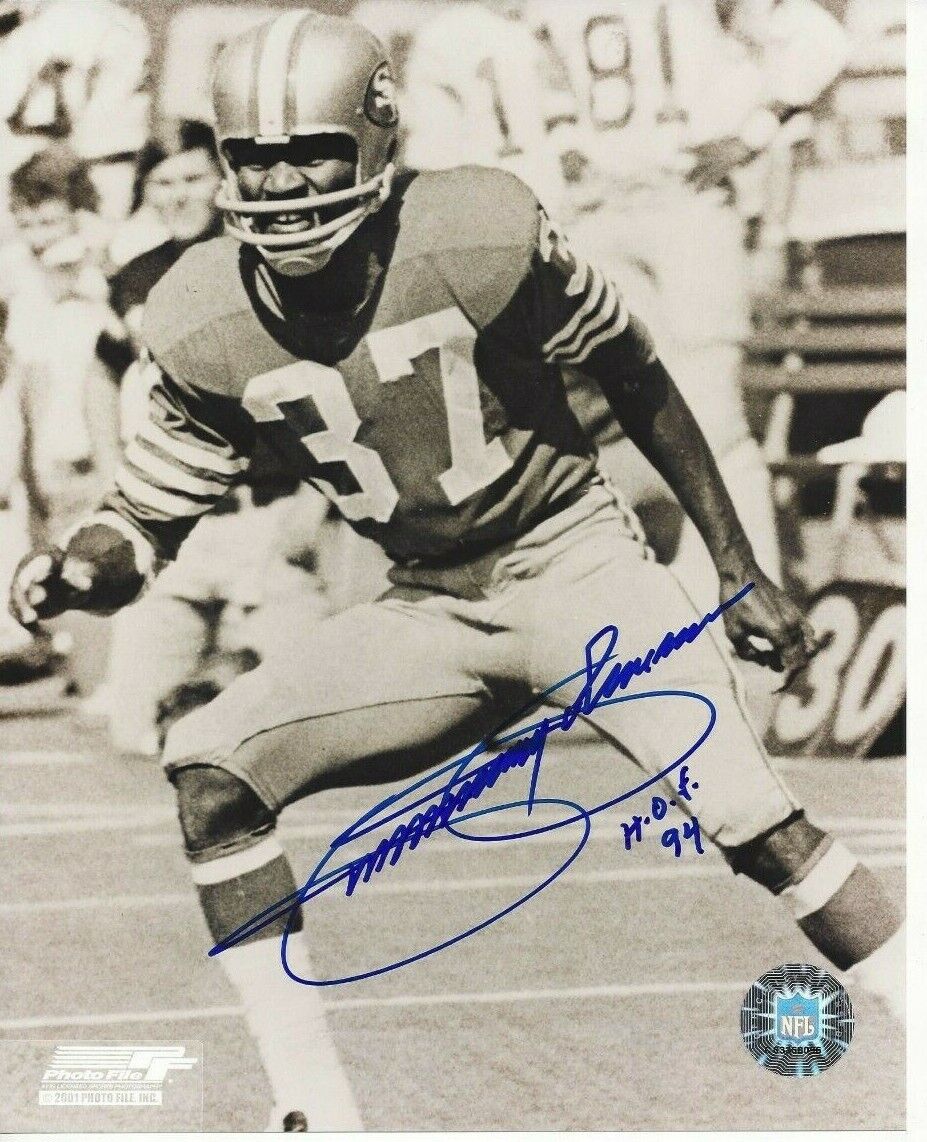 Jimmy Johnson Autographed 8x10 San Francisco 49ers HOFRare B935