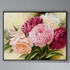 Peony - 18CT Stamped Cross Stitch - 50*40cm - Flower