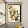 (Big Size) Flowers And Rabbit - 11CT Counted Cross Stitch 40*60cm/15.75*23.62in