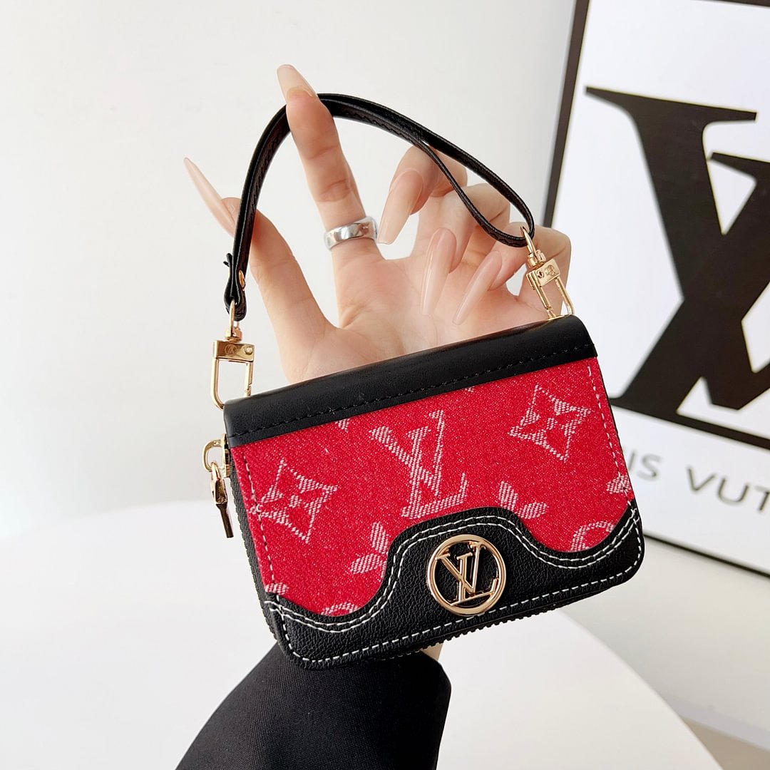 Mini Louis Vuitton Handbag Zip Wallet Gucci Card Holder Leather Coin Purse