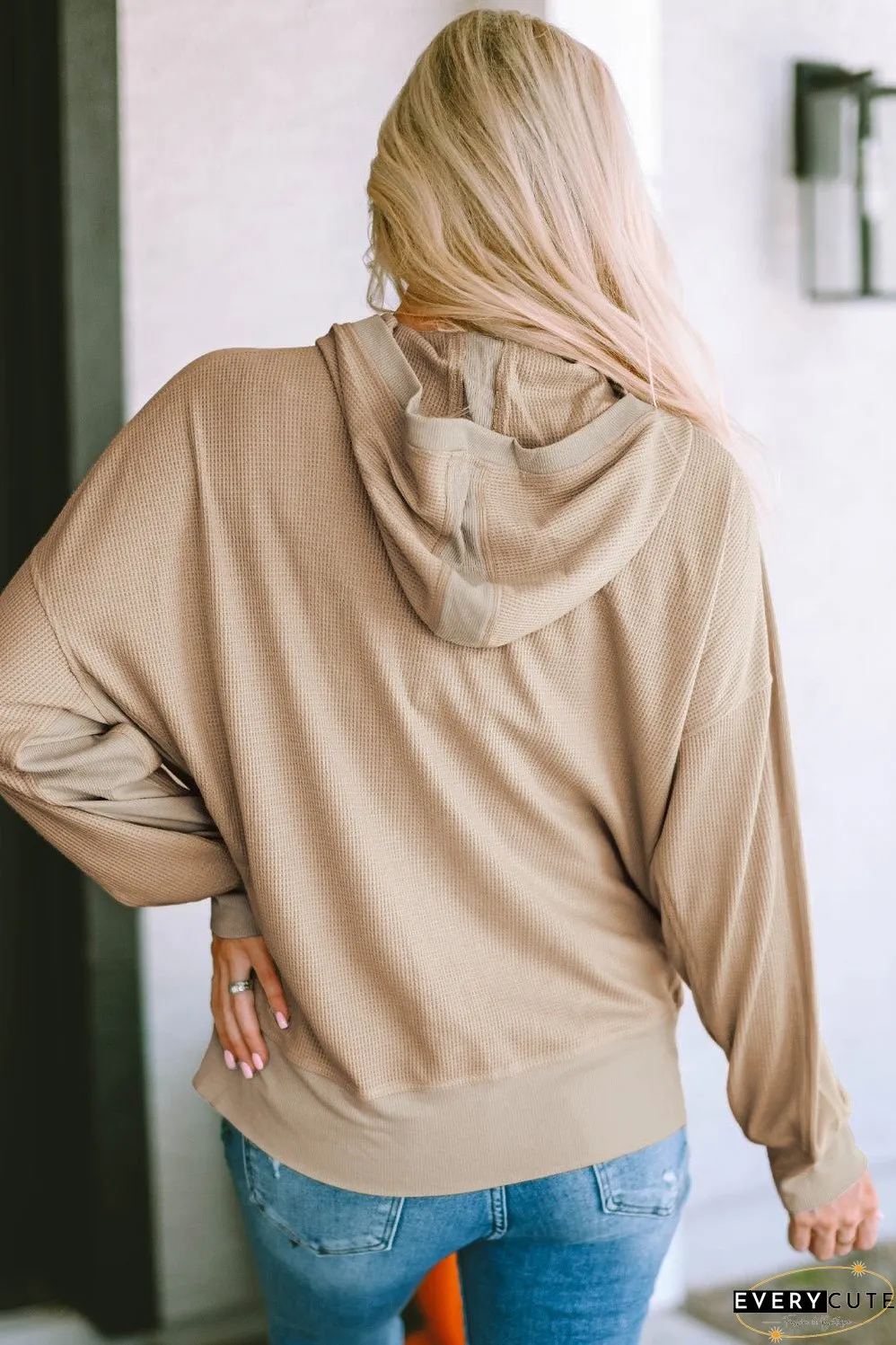 Hooded Zip-Up Coat Plus Size