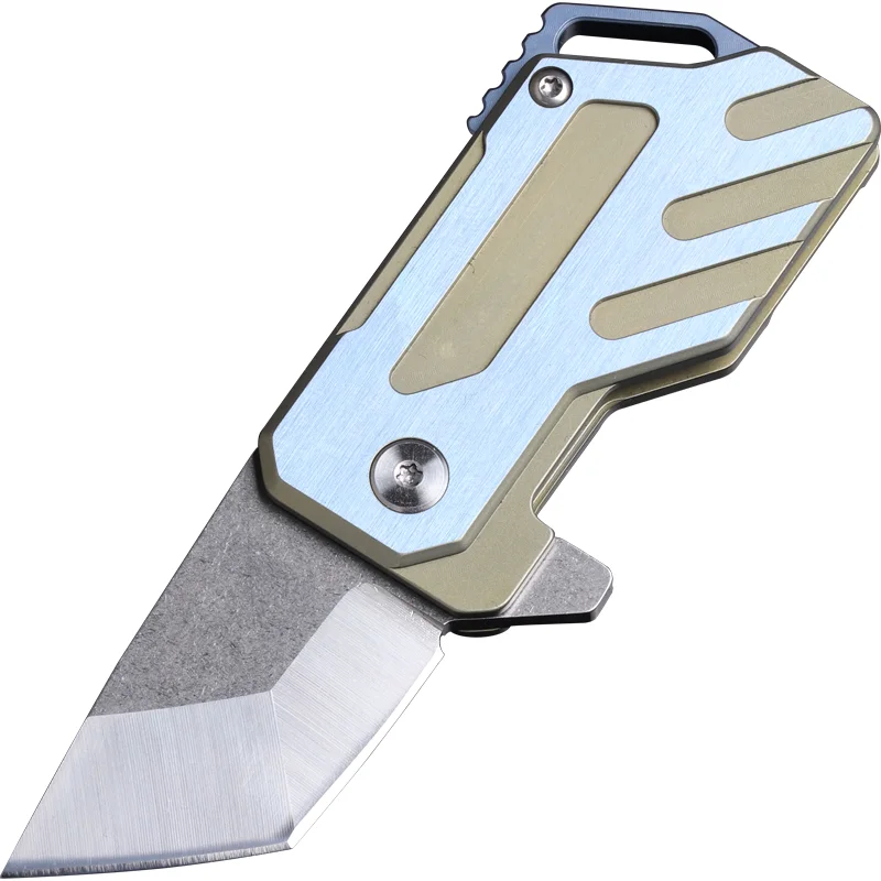 Titanium Alloy Outdoor Self-defense Portable High Hardness Mini Folding Knife