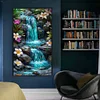 Waterfall - Full Embroidery 3 Strands 11CT Stamped Cross Stitch - 40*70CM - Large Size