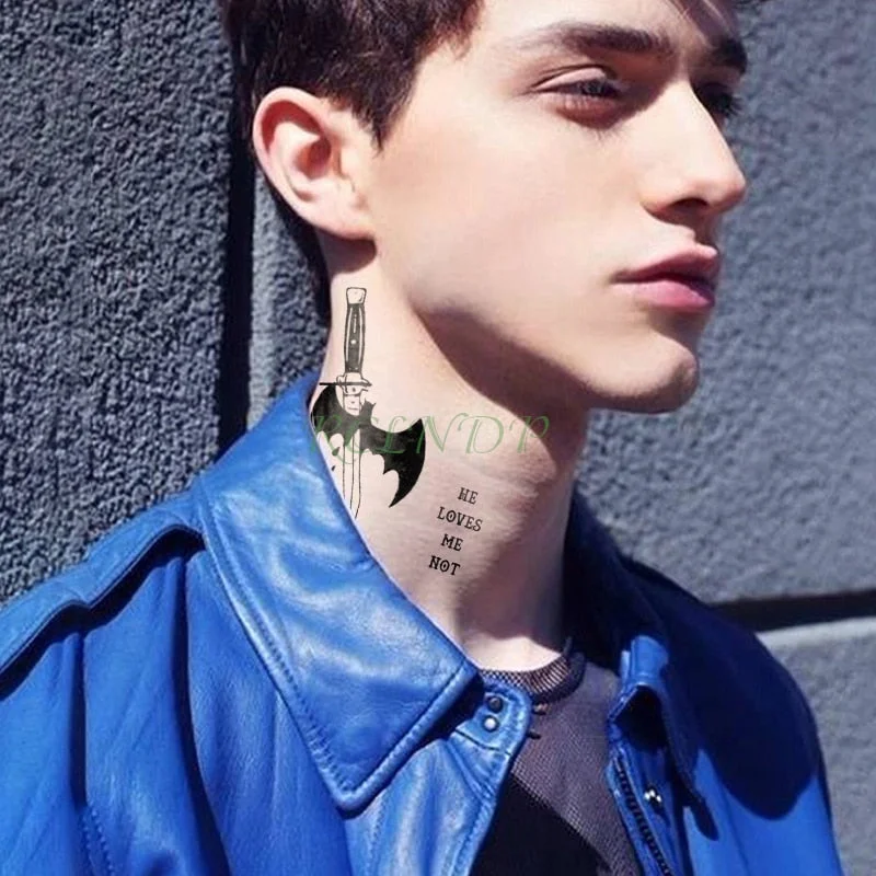 Waterproof Temporary Tattoo Sticker Scorpion Halloween Flash Tatoo Fake Tatto arm Wrist Foot hand neck For Girl Men Women kids