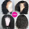 Curly Bob Lace Front Wigs For Women Kinky Curly Lace Front Wig 360 Lace Frontal Wig Brazilian Curly Human Hair Wigs