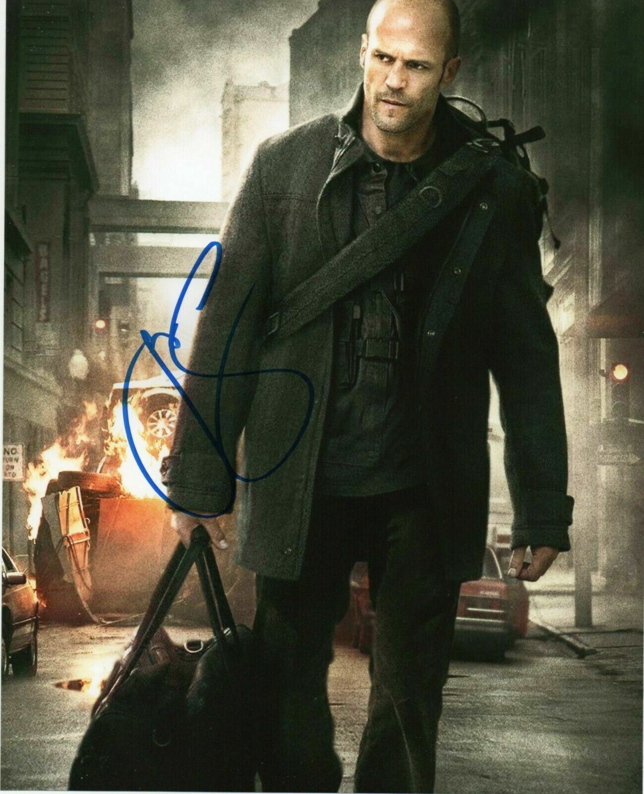 Jason Statham ** Autographed signed 8 x 10 Photo Poster painting