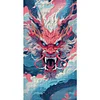 Dragon-11CT Stamped Cross Stitch 40*70cm/15.75*27.56in(Big Size)