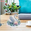 2D Flat Swan DIY Acrylic Table Top Diamond Painting Ornament Kits for Adults
