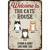 (Multi Style) chat noir joue au basketball - Panneaux en &eacute;tain m&eacute;tallique(20*30cm/30*40cm)
