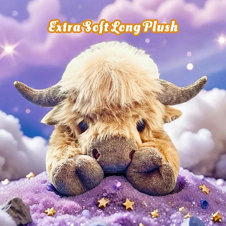 🔥Hot Sale 49% Off🔥Cute Cartoon Highland Cow Cuddly Toy 