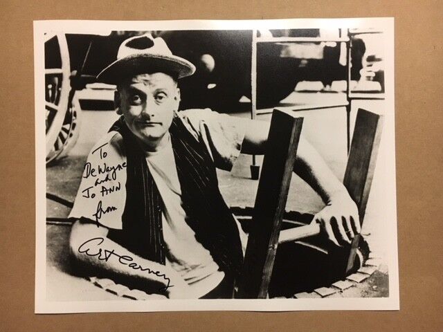 Art Carney Autographed 8x10 Photo Poster painting with Auction House COA