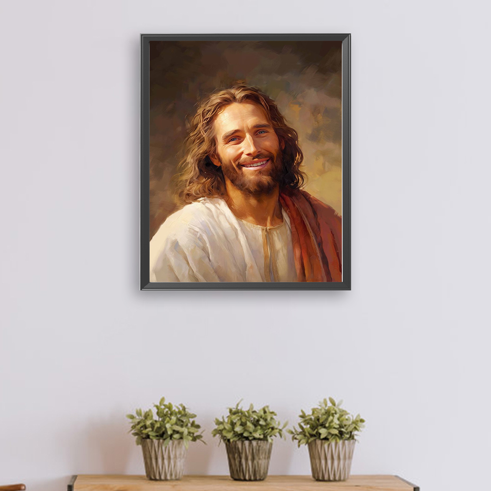 Smiling Jesus-Paint by Numbers Acrylic Painting 40*50cm