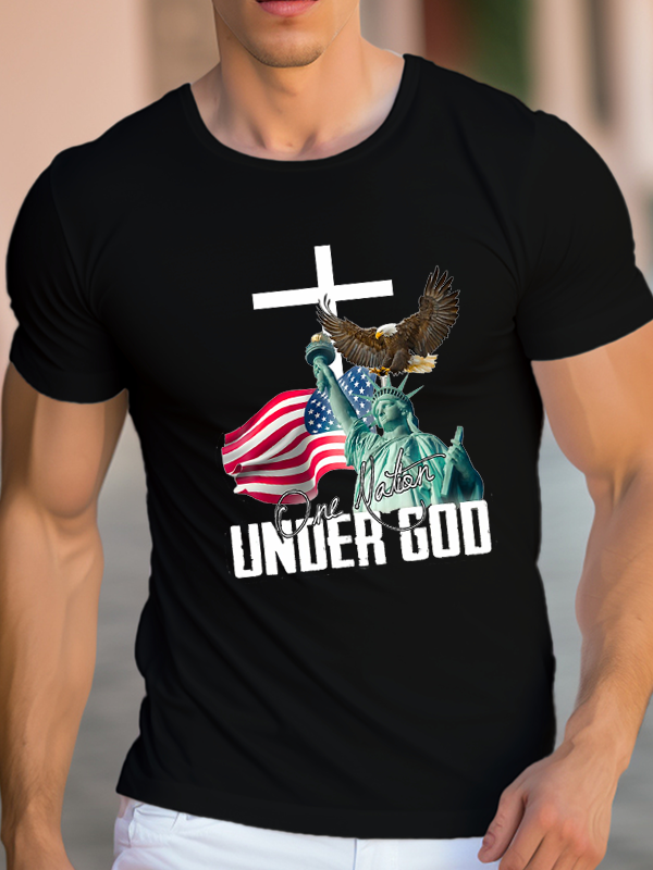 One Nation Under God Crew Neck T-Shirt