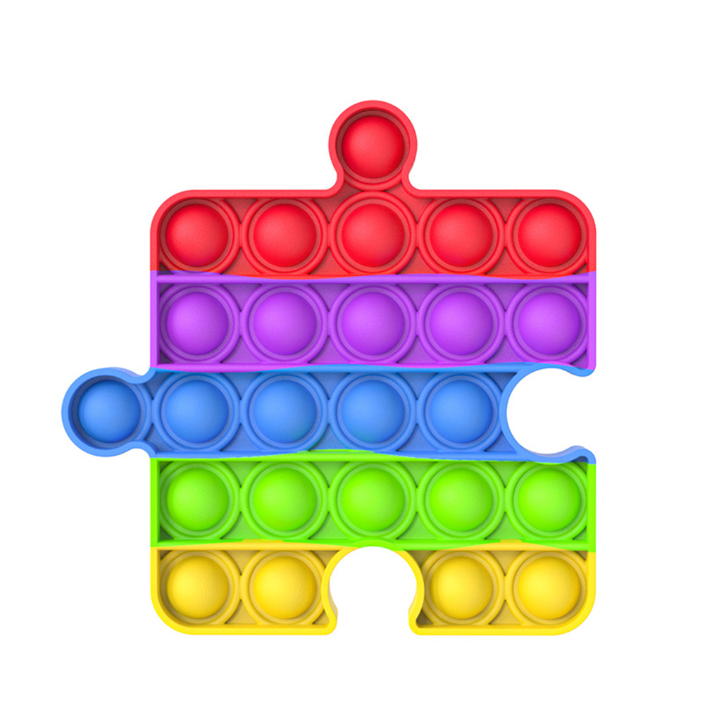 

Rainbow Joint Jigsaw Push Bubble Sensory Autism Funny Reliver Stress Toy, 501 Original