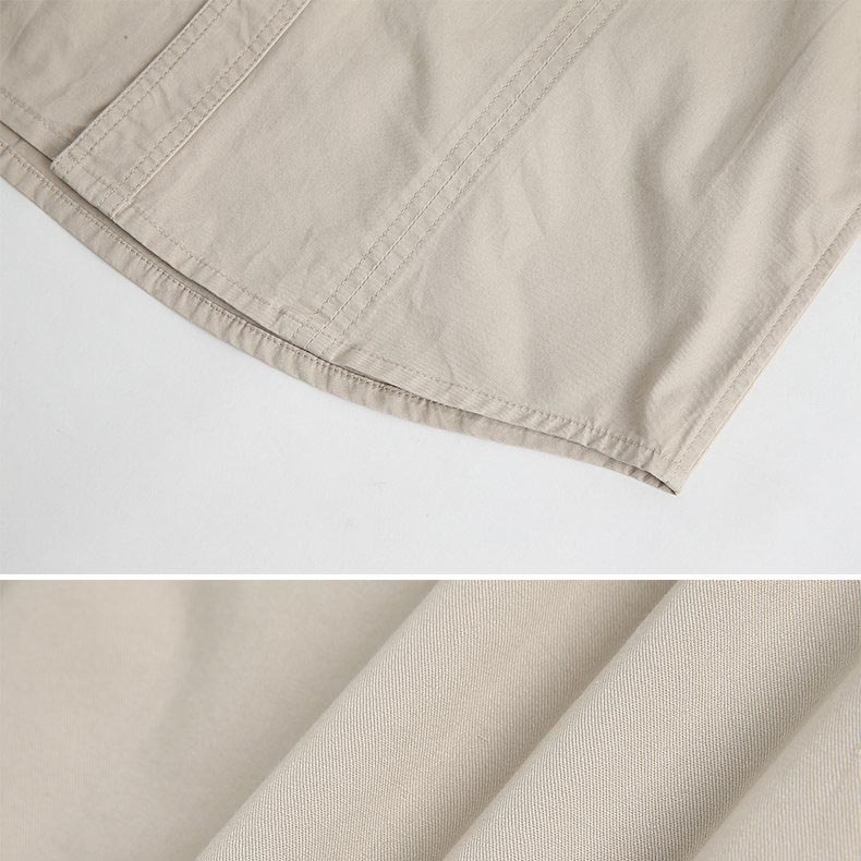 Men's Vintage Outdoor Workwear Pocket Long Sleeve Lapel Utility Shirt