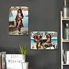2pcs - Captain Morgan Girl- Vintage Metal  Signs(12*16Inch)-Pin-up-girls