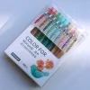 9 Colors Set Retro Morandi 0.5mm Gel Pens School Season Student Office Stationery Highlighter