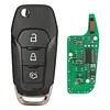 Keyless Entry Remote Flip Key Fob Replacement Compatible for Ford Mondeo Escort