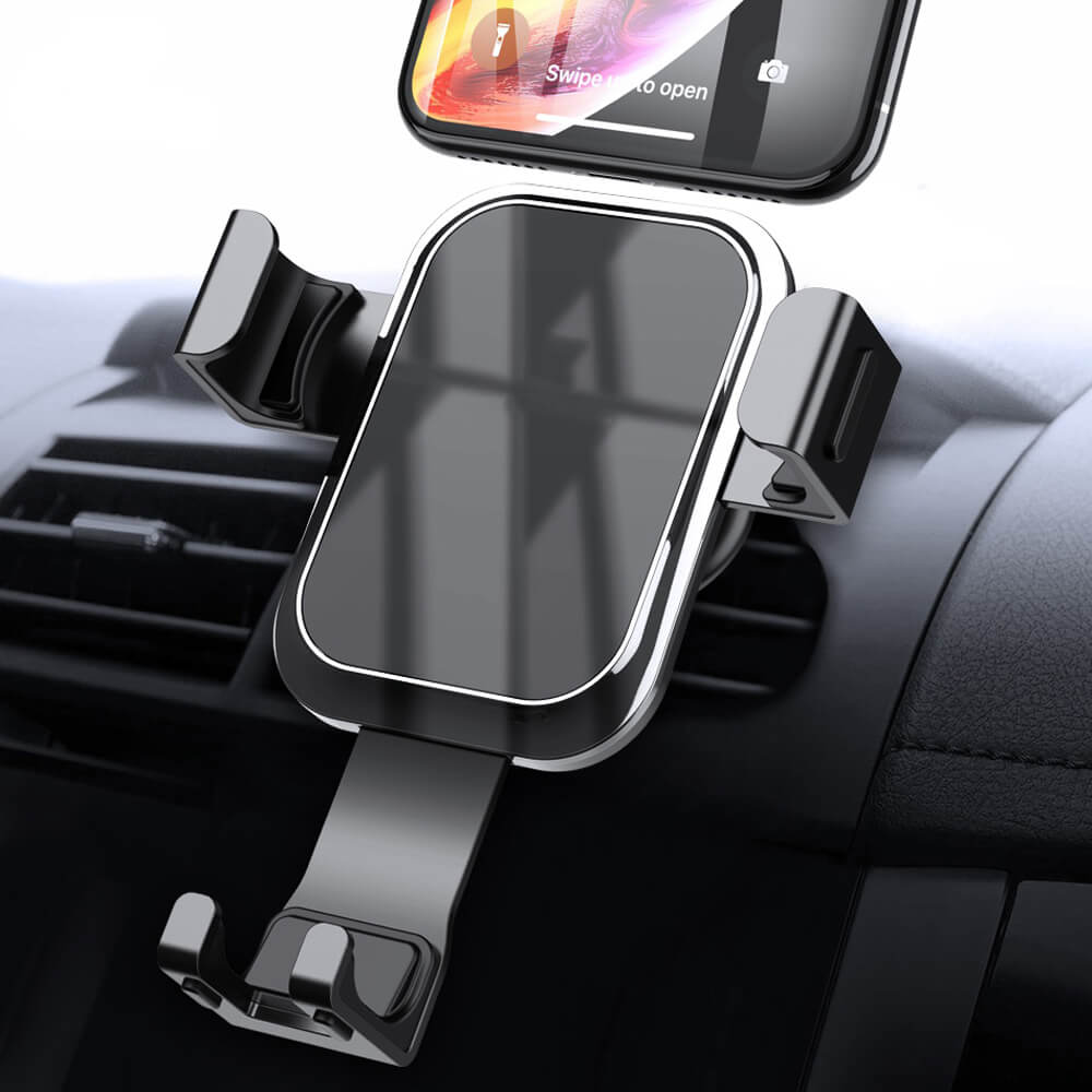 Aisiml Gravity Car Phone Holder Stand for Mobile Phone in Car Luxury Auto  Locked Mirror Holder for iPhone Xiaomi telefon tutucu