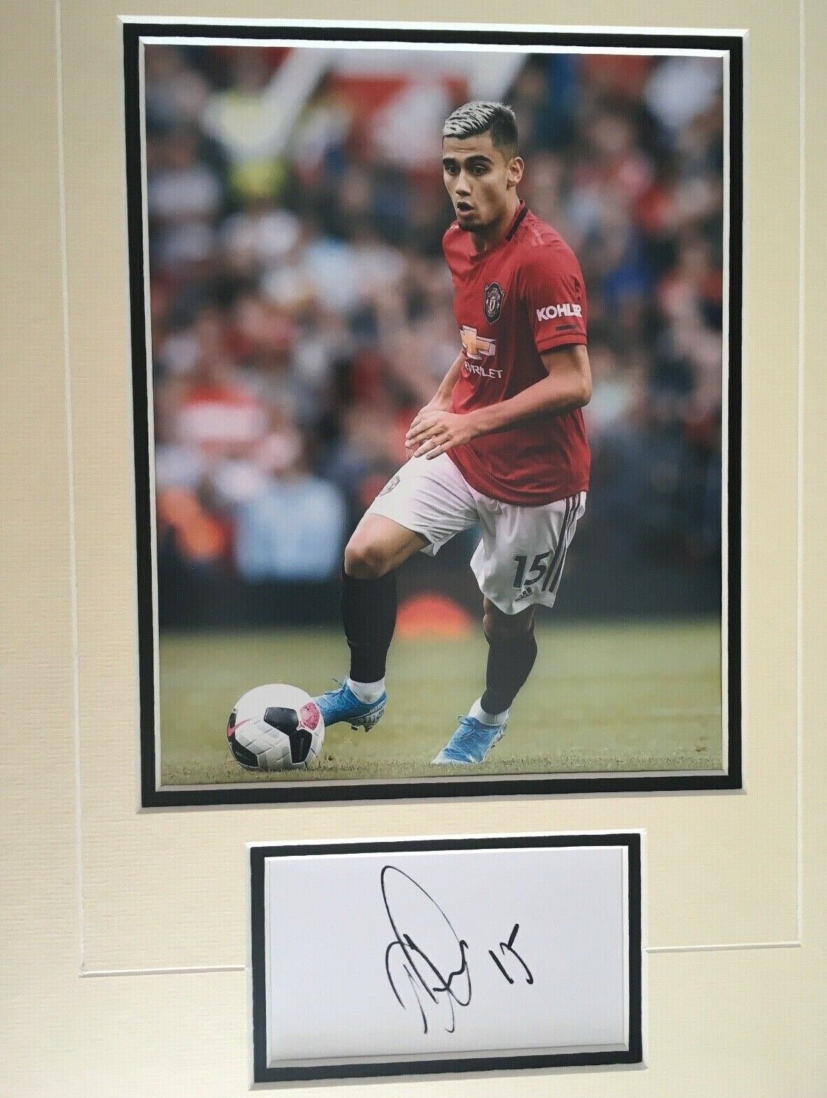 ANDREAS PEREIRA - MANCHESTER UNITED FOOTBALLER - SUPERB SIGNED Photo Poster painting DISPLAY