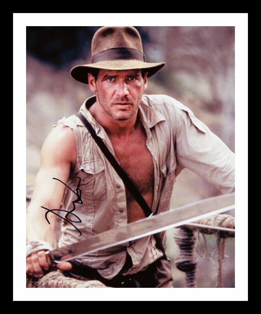 Harrison Ford - Indiana Jones - The Temple of Doom Signed & Framed Photo Poster painting