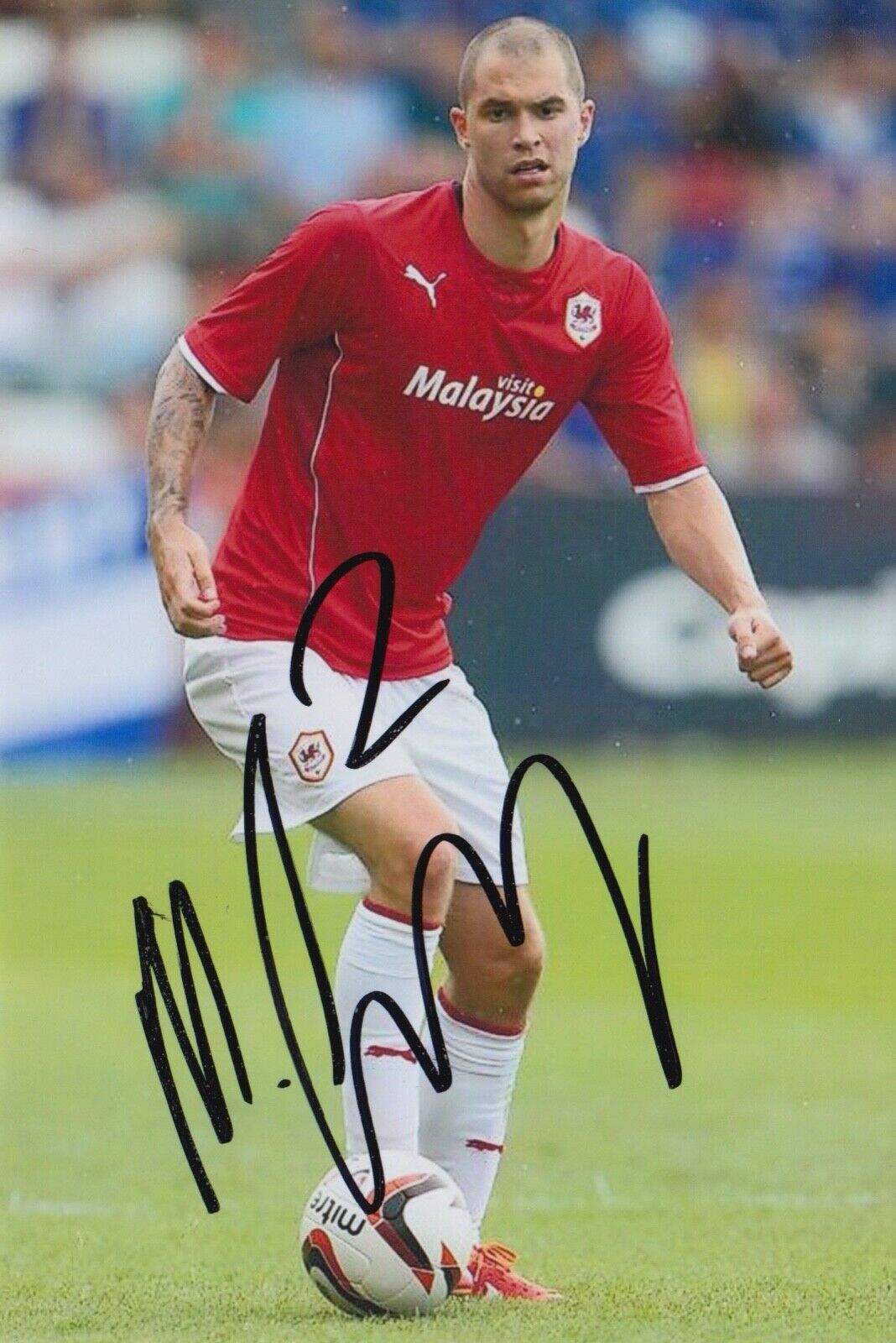 MATTHEW CONNOLLY HAND SIGNED 6X4 Photo Poster painting - FOOTBALL AUTOGRAPH - CARDIFF CITY.