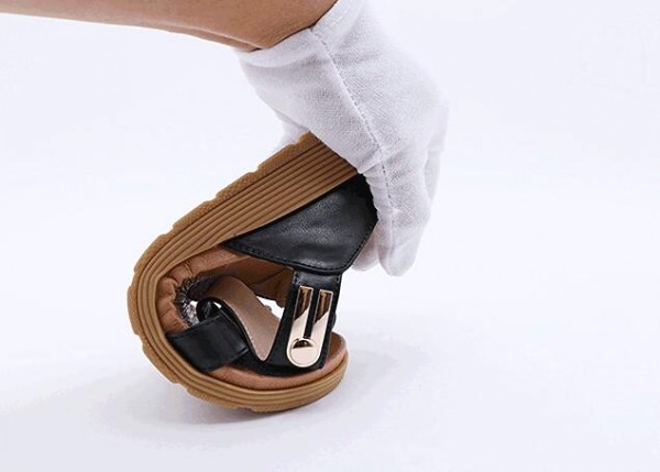 PU Leather Walking Sandals With Arch Support