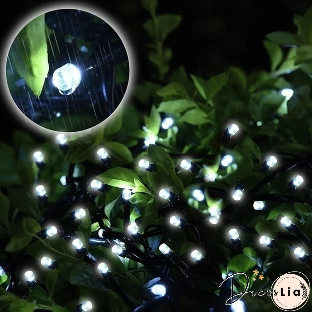 Outdoor Lighting String 200 LED Solar Garden Light Power Lamp Christmas Party for Street