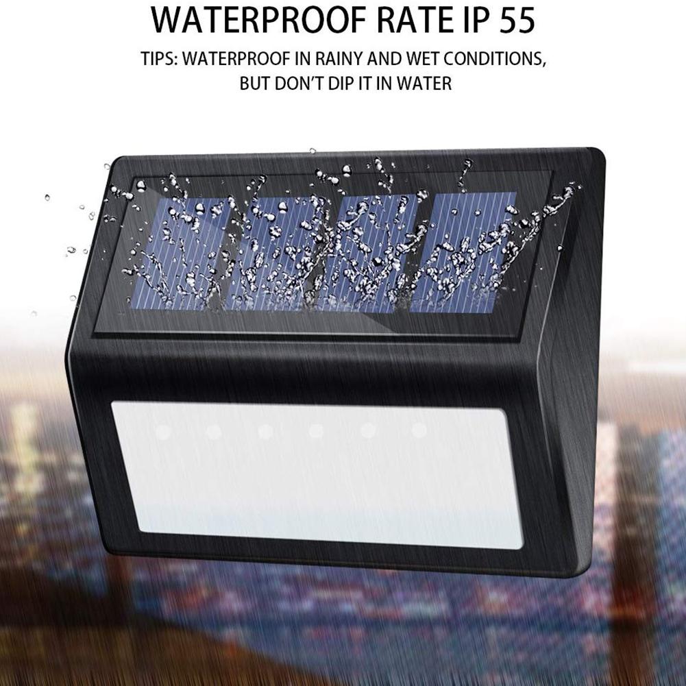 

Outdoor 6LED Solar Power Stair Light Waterproof Garden Yard Street Lamp, 4pcs-6led, 501 Original