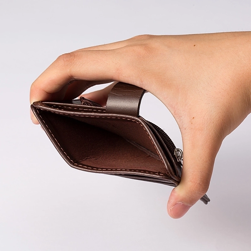 Korean Multi-card Bank Short Men’s Ultra-thin Buckle Portable Business Bus Card Holder