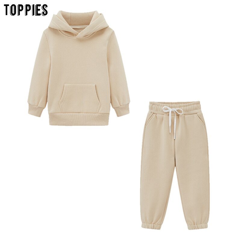 Toppies Fashion Child Set matching hoodies Two Piece Set Family Pullover Sweatshirts 2020 clothes for girls boys suits