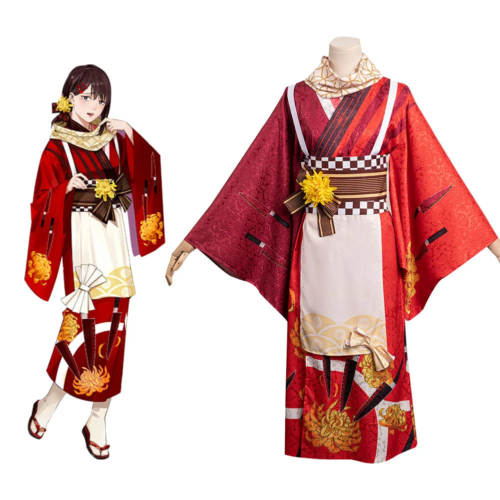 Hyakkiyakou kimono Higashiyama Kobeni Cosplay Costume Outfits Halloween Carnival Party Disguise Suit -Coshduk