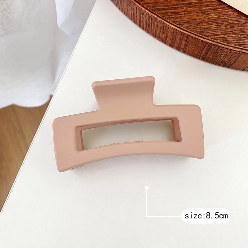 Minimalist Solid Color Arylic Hair Claws 1 Piece