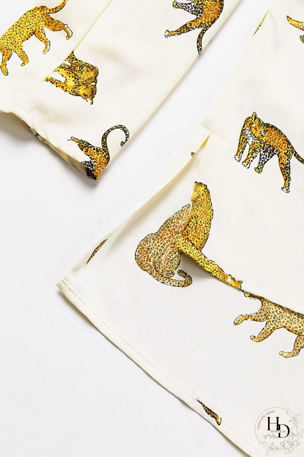 Tempting Printed Lapel Single-Breasted Long-Sleeved Blouse