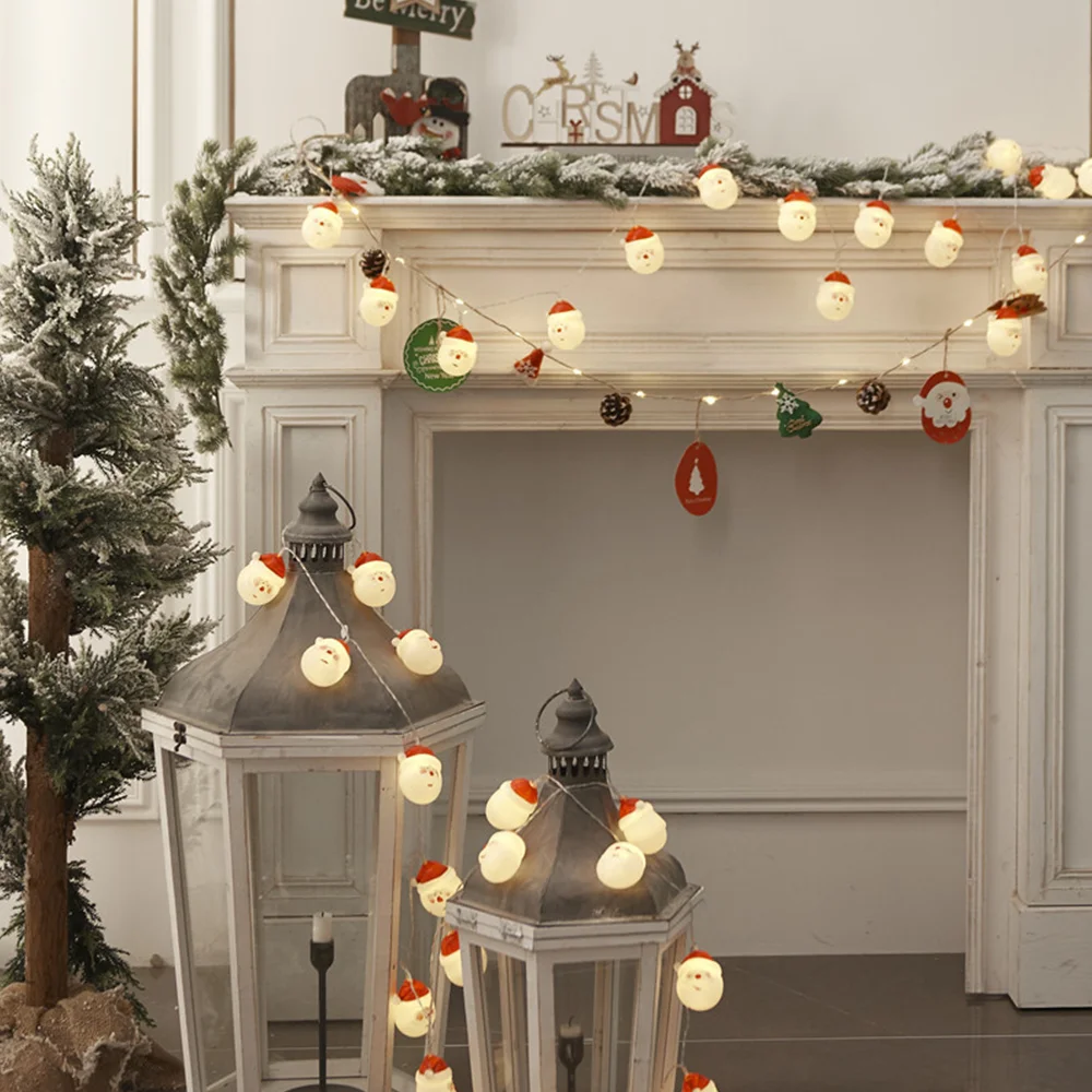 Christmas old man snowman LED scene decoration string lights