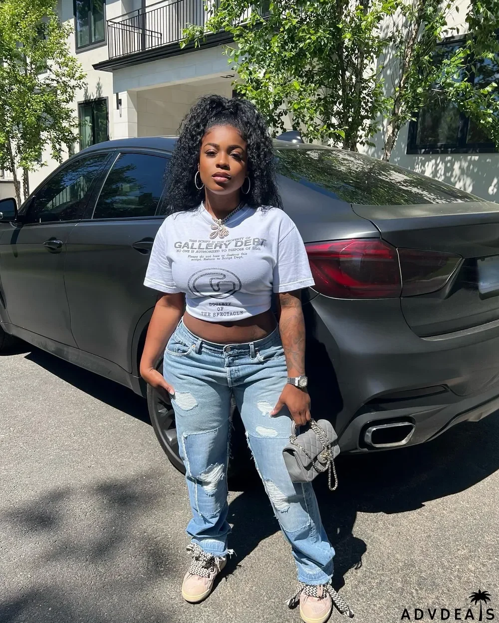 Summer Letter Slogan Logo Printing Women Round Neck Short-Sleeved T-Shirt High Street Loose Crop Top